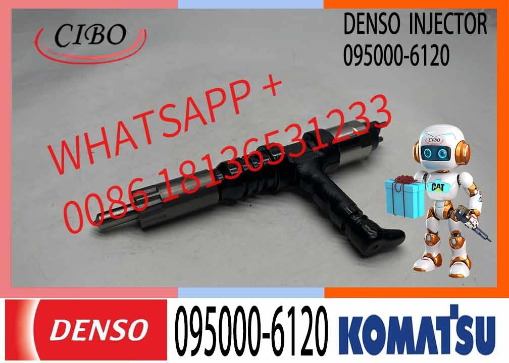 Car Assembly Injector Engine Excavator 6261-11-3100 095000-6120 Fuel Injectors 095000-6120