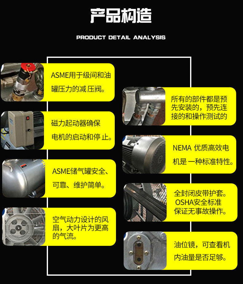 KB-15 Series Piston Air Compressor Medium And High Pressure 220V