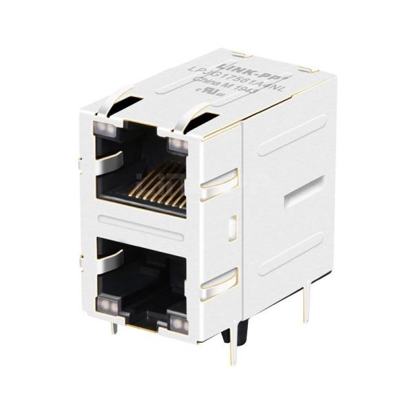 LPJG17561A4NL 100/1000 Base-T Tab Up Green&Yellow/Green&Yellow LED 2X1 Port Cat6