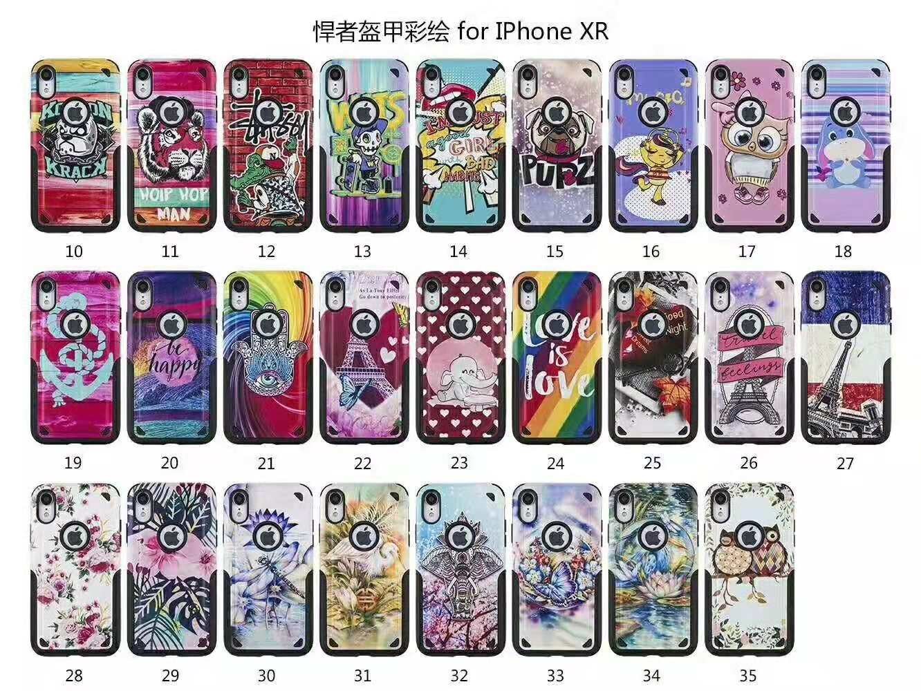 Can Custom Colorful Paiting 2 in 1 PC TPU Armor Case Back Cover for Vivo Y53 2017 Y67 Y69 Xiaomi Rdmi note5 Pro