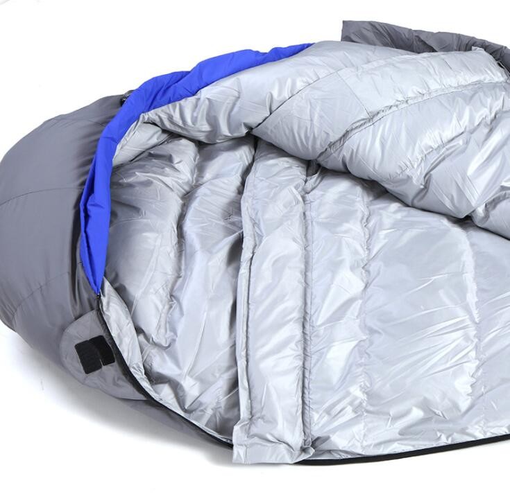 Adults 3 Season Backpacking Sleeping Bag , Duck Down Filling Nylon Sleeping Bag