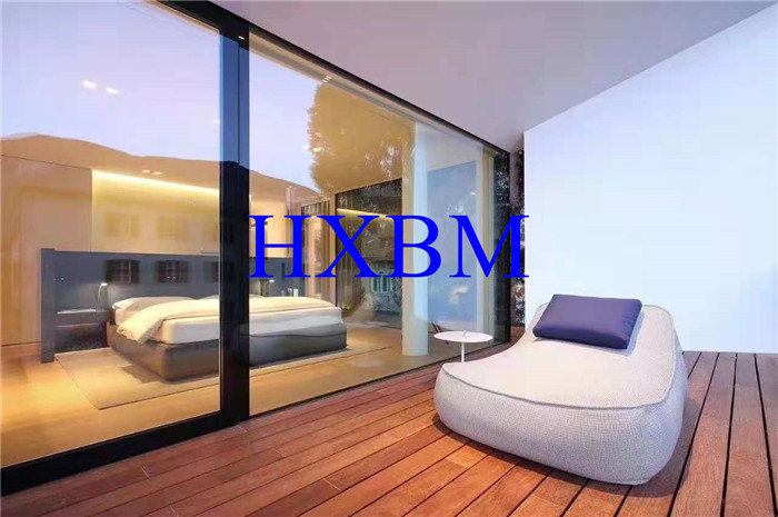 Double glazed aluminum sliding doors sliding glass patio doors With black color for Australia market