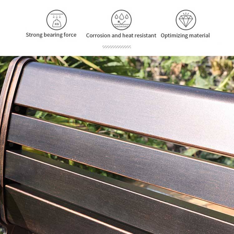 Antique Cast Aluminium Bench Seat Oem Aluminium Outdoor Bench Seat
