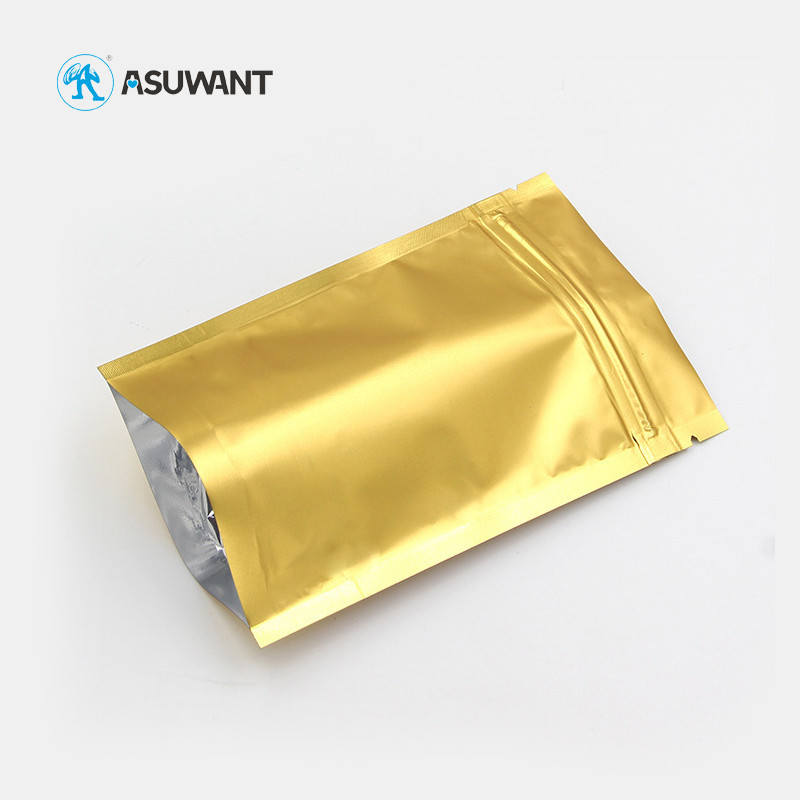 Resealable Aluminum Foil Zipper Bag Matte Small Sachet Colored CMYK Printing