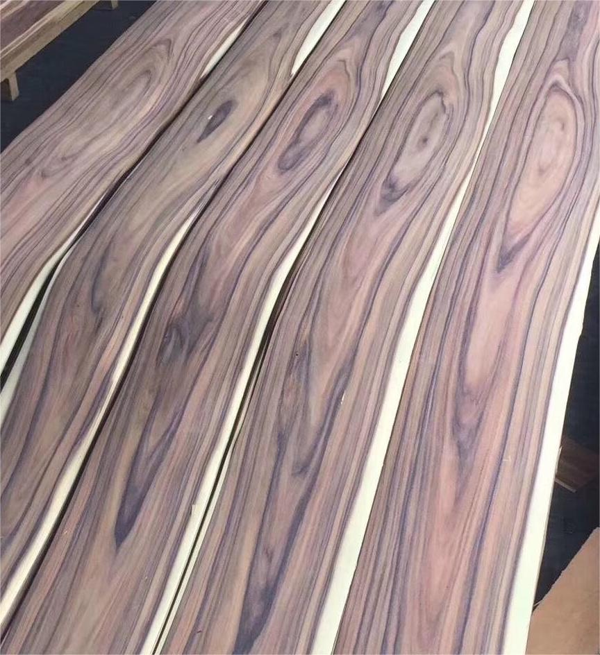 Factory Wholesale 0.45mm Santos Rosewood Veneer fine-grained Mountain grain Brazil Mahogany natural wood veneer