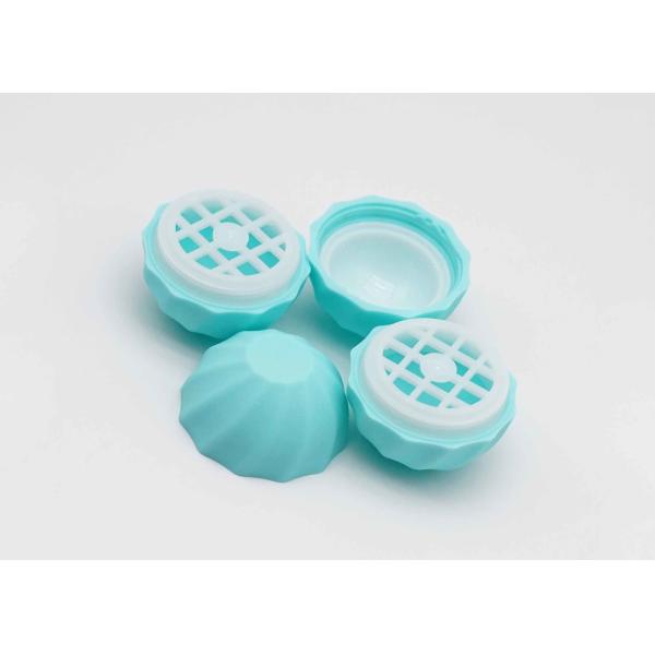 Oval Shape Empty Deodorant Container Tube 4.5g Plastic Lip Balm Light Orange