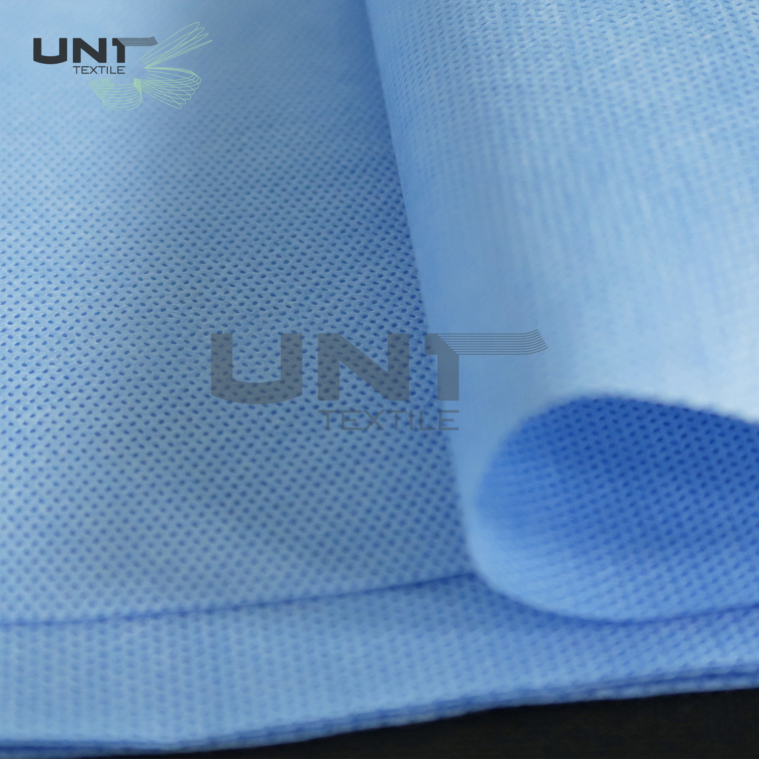 Blue 100% Polypropylene PP Spunbond Non Woven Fabric For Medicals