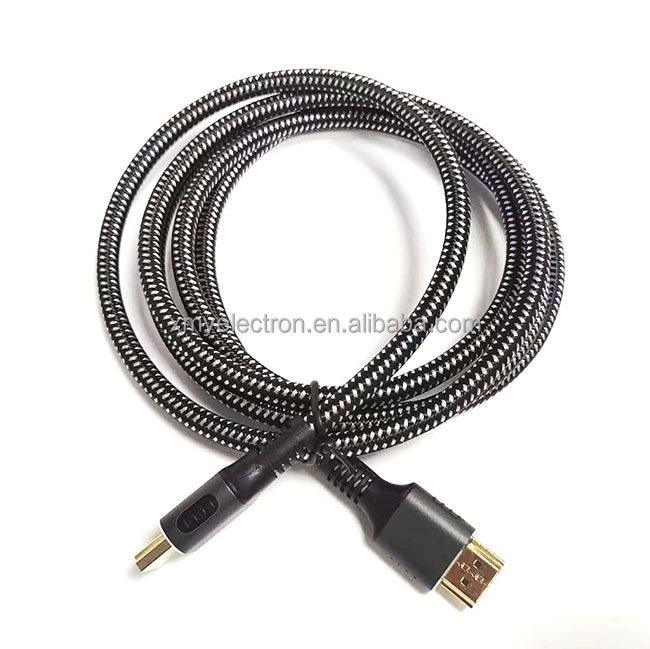 High Speed 4K 8K UHD Braided Nylon 2.1 HDMI Cable For Ultimate Viewing Experience