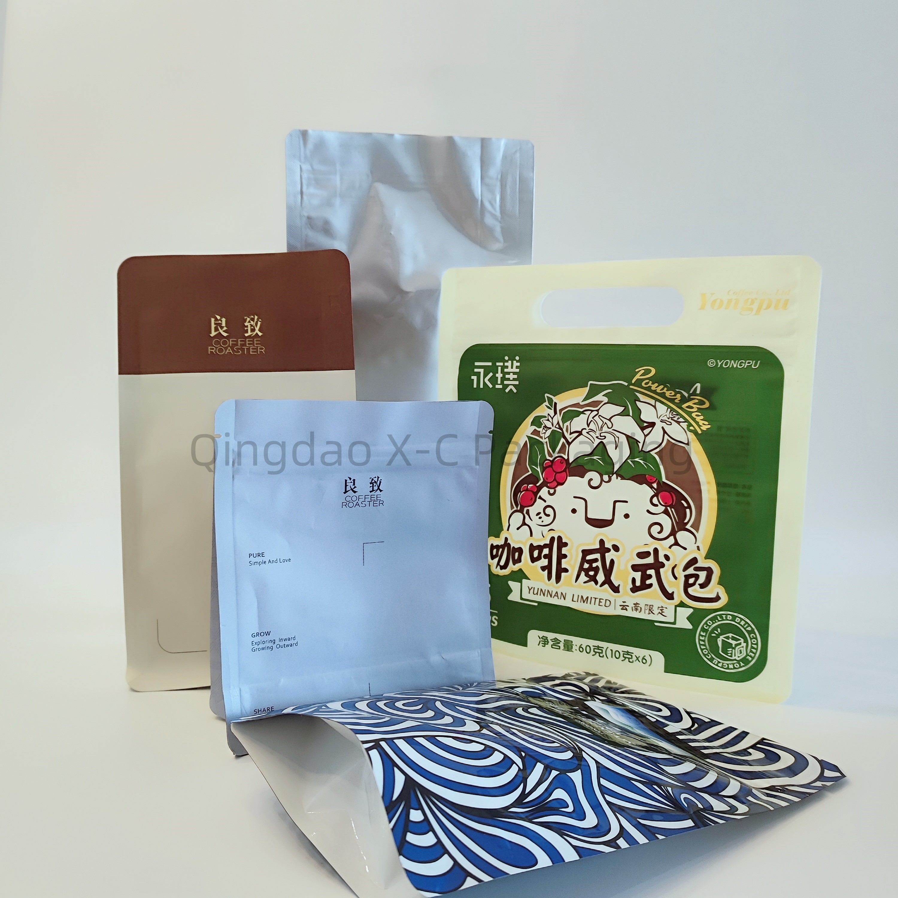 Customizable 8 Side Seal Bag Popular Food Grade Square Bottom Packaging Bag