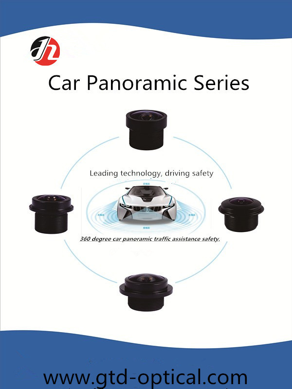 IPX9K Self Driving Car Camera Lens , 2MP/3MP，FEL3.34mm Wide Angle Lens，Ø6.9 High definition，ip camera ,F/NO.2.0,RI:40%