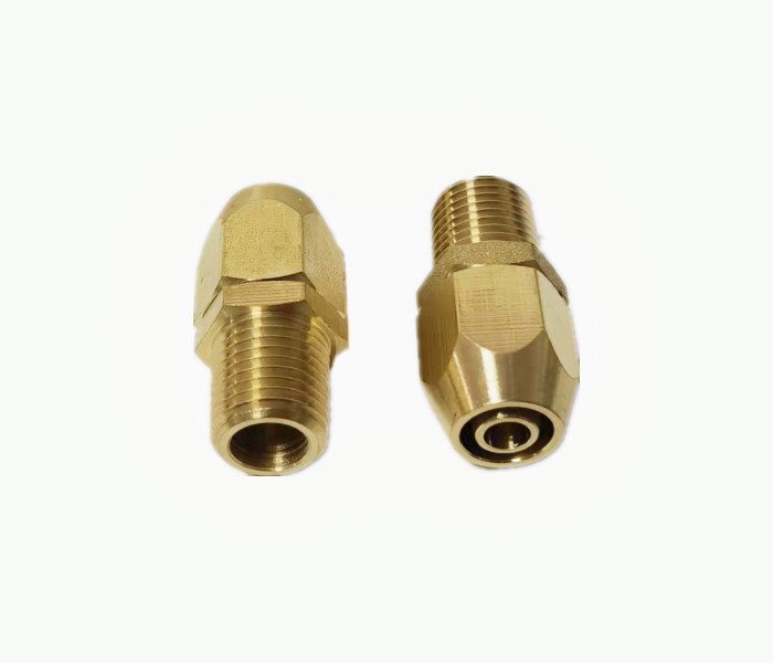 Interstate Pneumatics 3/8" Reusable Hose End Repair Fitting 1/4" NPT Male