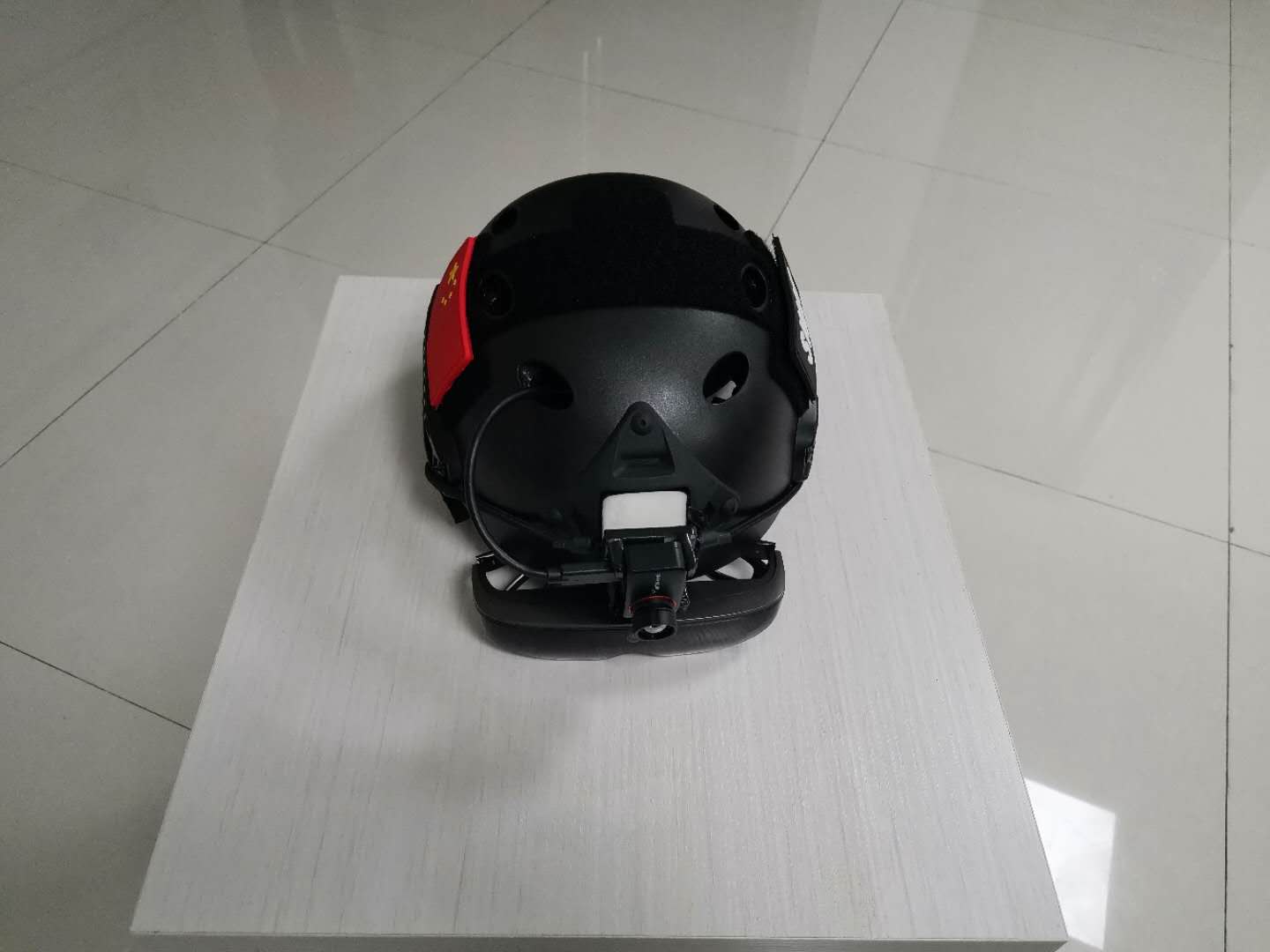 Temperature Scanner Fever Detection AR Police Smart AI Helmet