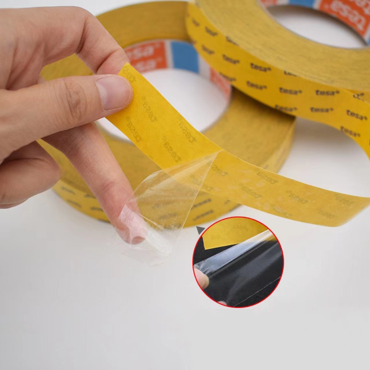 TESA 4980 Transparent PET Film Heat Resistant Double Sided Tape