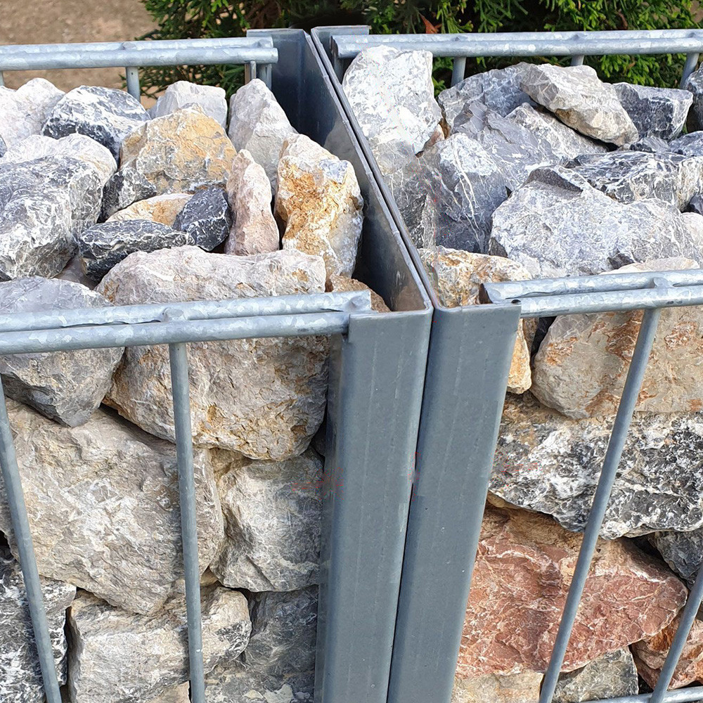 Outdoor Partition Wind Resistant Welded Gabion Fence Decorative Durable Garden Structure