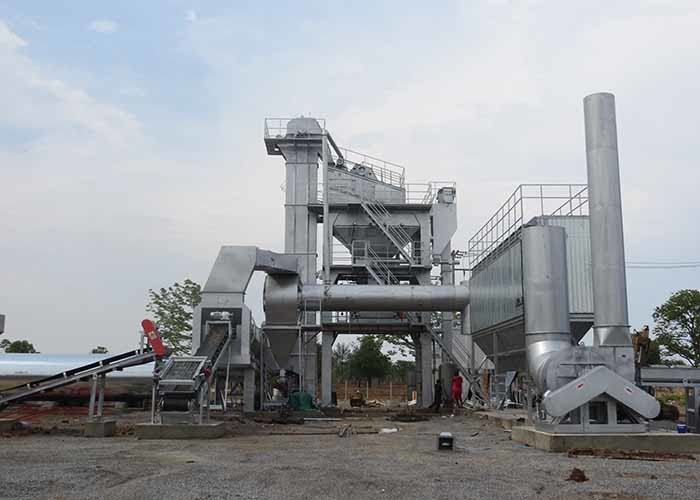 120tph Asphalt Batch Mix Plant / Bitumen Laying Plants 12 Months Warranty