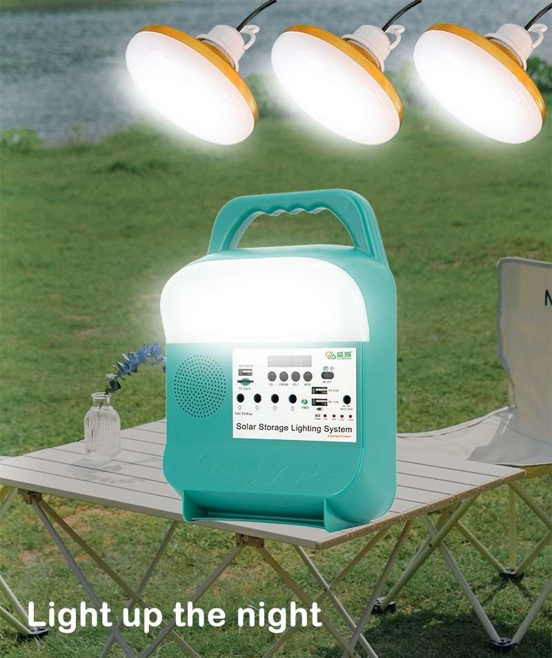LED Rechargeable Charge Bulb Hanging Courtyard Garden Camping Lamp Emergency Battery