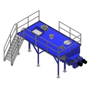 Buy cheap Carbon Steel 6.5m3 2*4kw Animal Rendering Plants product