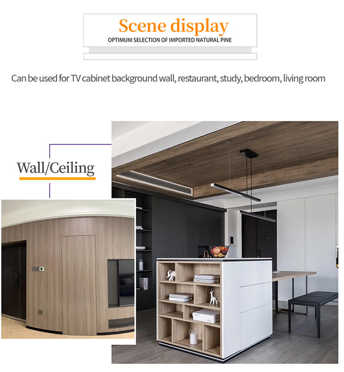 Indoor Decorative PVC Wall Panels Indoor Bamboo Charcoal Wood Grain Wall Panels