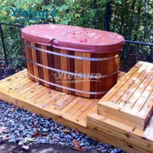 China 2 Person Wooden Hot Tub Cover Indoor Insulation Hot Tub Spa Cover Oval Shape on sale