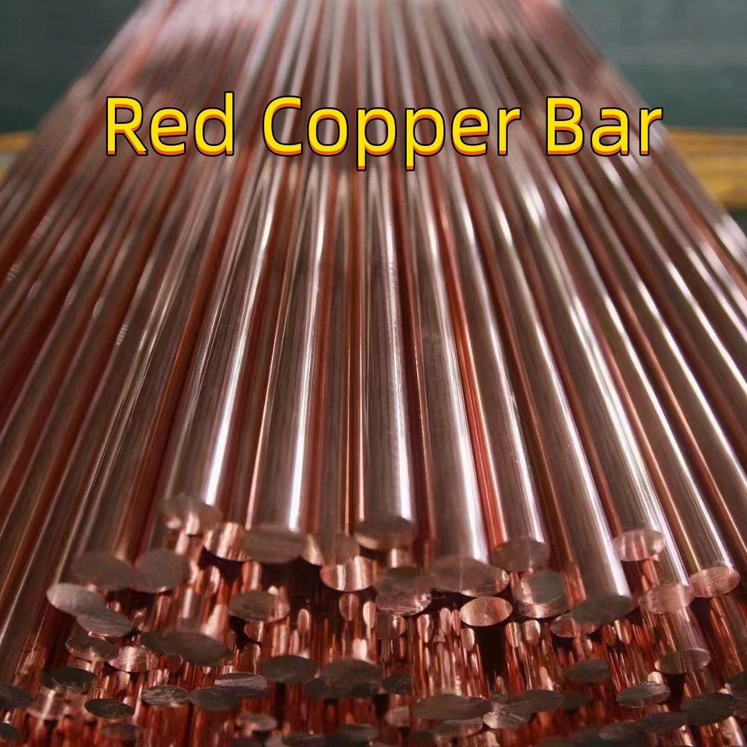 99.99% Pure C11000 Copper Round Bar OD 300MM Red Copper Rod Shaft