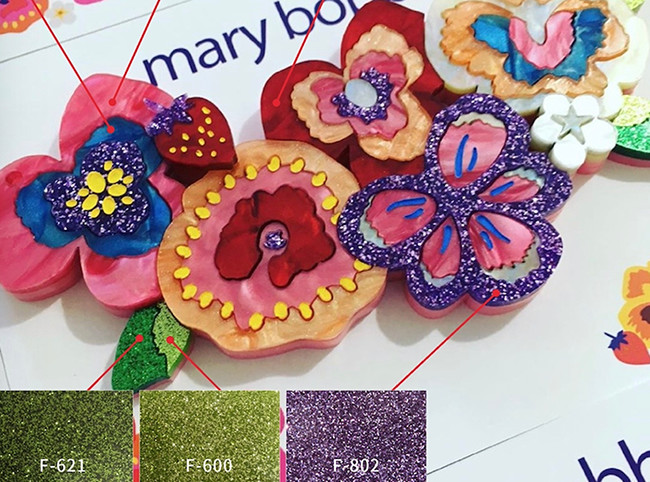 Decorative Shiny Glitter Acrylic Sheet 1050x1860mm 1220x2440mm
