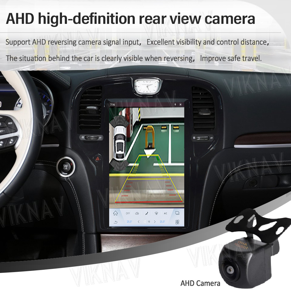 Stereo Touch Screen Car Radio For Chrysler 300C 2013-2019 Android 11 Wireless