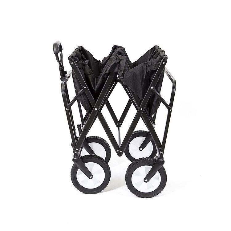 Convenient 200lb Load Bearing Collapsible Folding Wagon Cart for Outdoor Camping