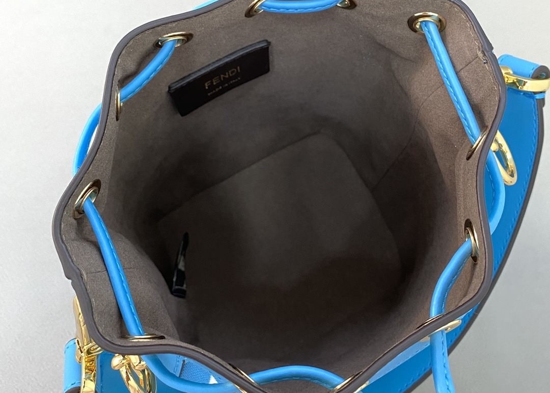 3D Effect Blue Bucket Bag , Psychedelic Crossbody Bucket Bag