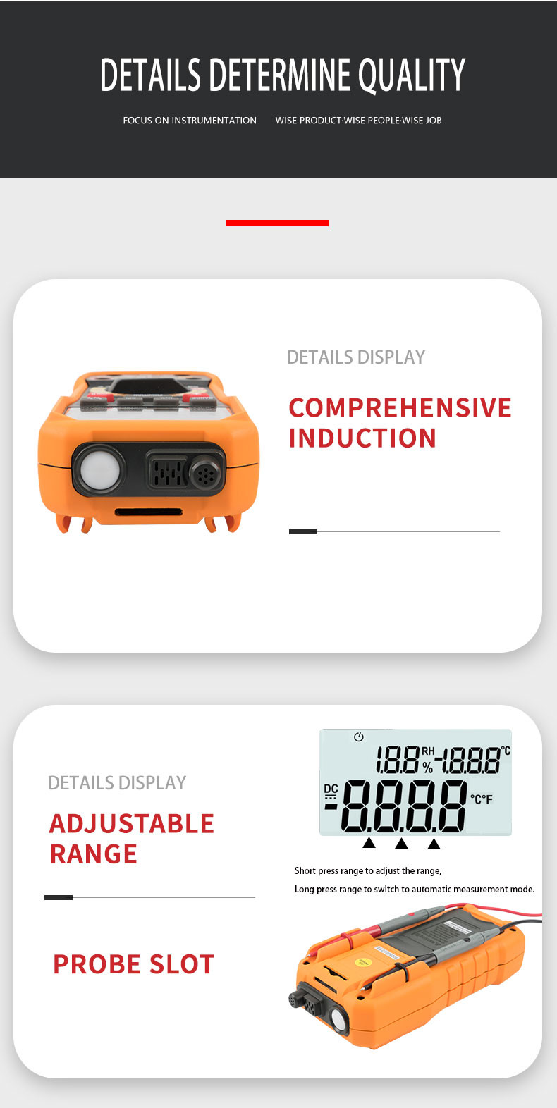 Digital Multimeter, Instrument AC/DC DCA ACV ACC Capacitance Resistance