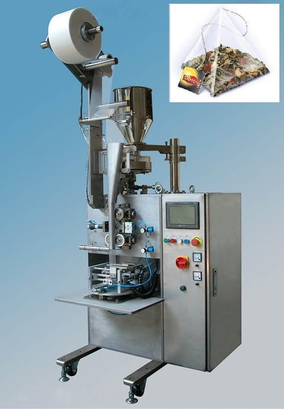 Tea Bag Packing Machine, Coffee Bag Packing Machine, Inner Bag + Outer Bag + Thread + Tag