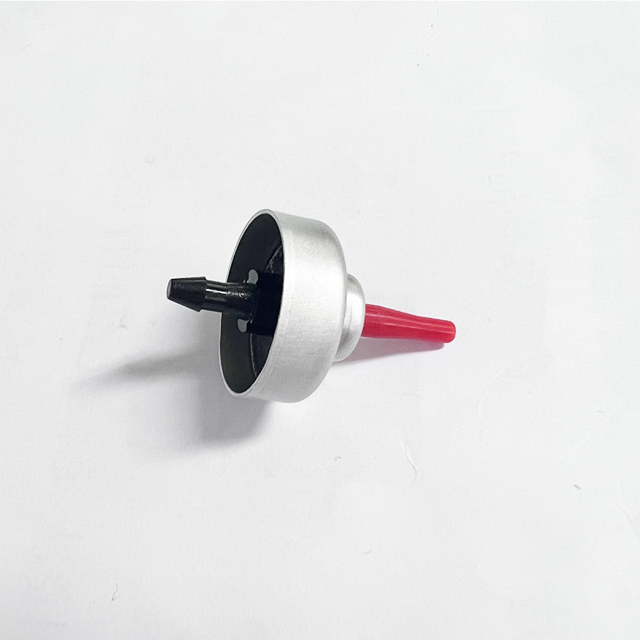 Buna Gasket 20mm Tinplate Butane Gas Filler Valve With Plastic Stem