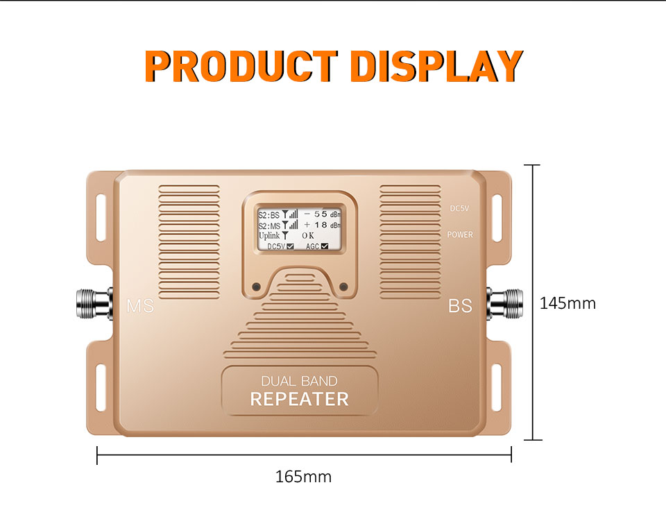 OEM ODM Dual Output Mobile Signal Boosters 2G 3G 4G Cellular Amplifier
