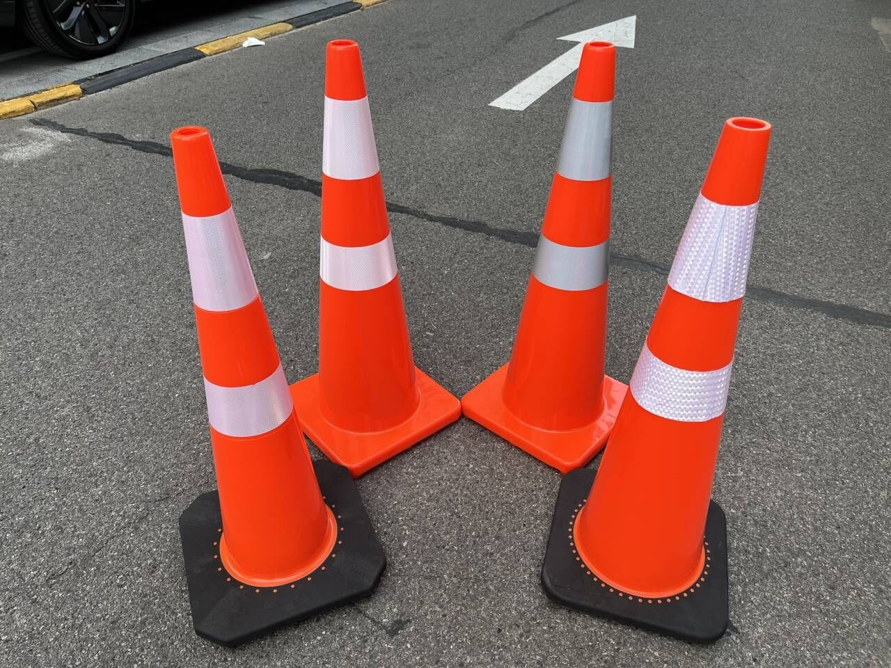 Highway Traffic Cone 36 Inch Flexible Pvc Traffic Cones Traffic Cones For Road Construction