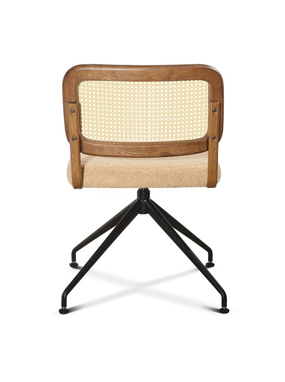 0.099CBM White Executive Desk Rattan Computer Chair 72 X 30 X 50 Cm 4 STAR