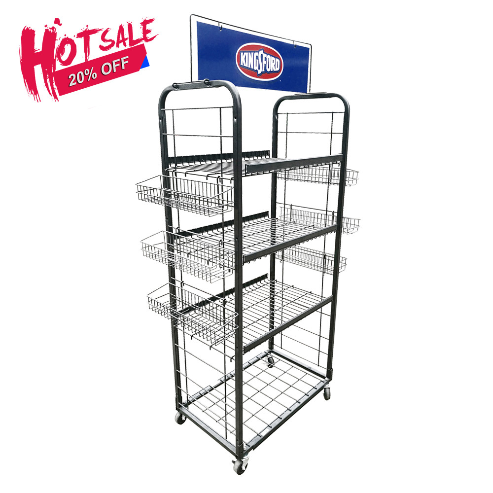 Potato Chip Shelf Biscuit Display Chocolate Store Snack Stand