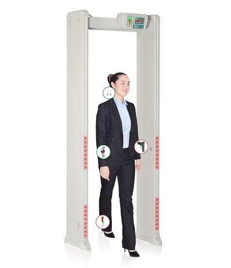 Quality Adjustable Door Frame Metal Detector , Security Check  Walk Through Metal Detector for sale