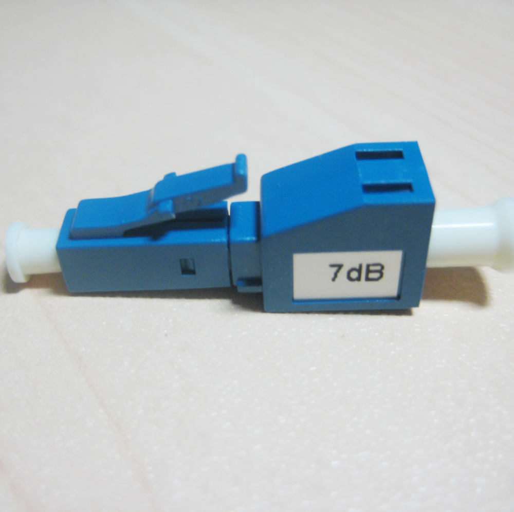 Male To Female Fiber Optical Lc Upc Attenuator Connector For Telecommunication