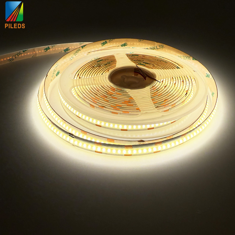 CCT Tunable 624led/m LED Cob Strip Light Flexible 5mm 8mm 10mm14W/M Double Color Temperature12V 24V COB LED Strip
