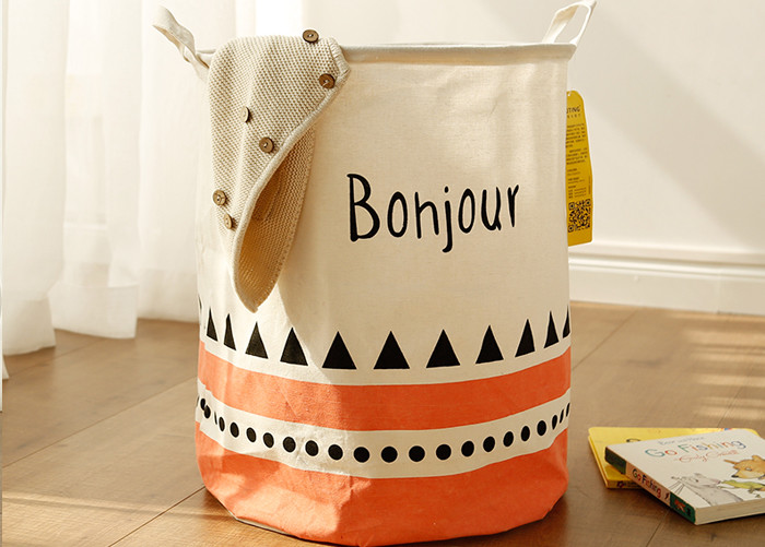 Foldable waterproof washing laundry clothes basket baby toy storage bag large box customizable colors banjour triangle
