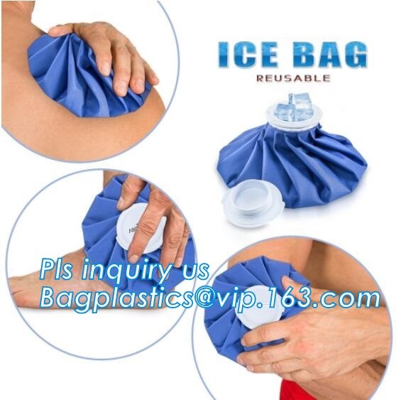 Ice Bag Packs - Set of 3 Hot & Cold Reusable Ice Bags Size 6, 9 and 11 inch - No Leaks, No Drips, non-toxic plastic cool