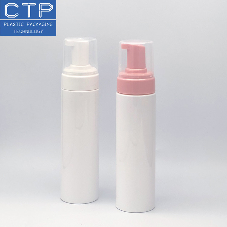 White 0.8CC Stainless Steel Spring Type 43mm Foam Pump With Cap