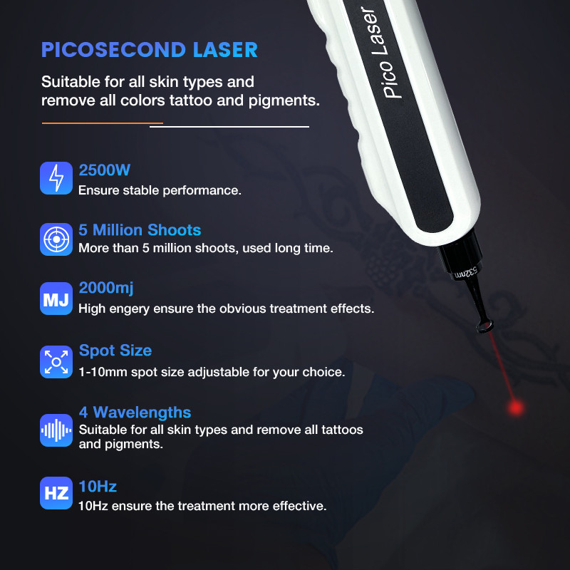 FDA 5 Million Shots 808nm Diode Laser Hair Removals Picosecond Skin Pigmentations Removal Machine