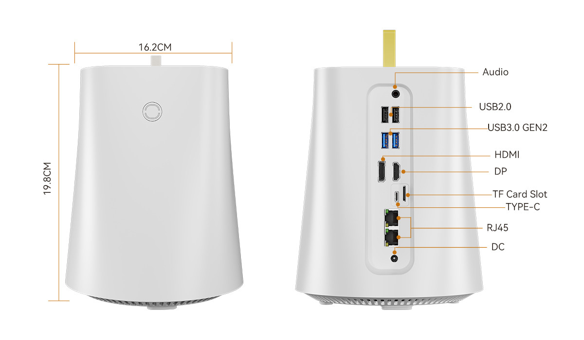 Dual LAN 2.5G AMD Mini PC 5500U 5700U Processors DDR4 32G NAS Mini PC