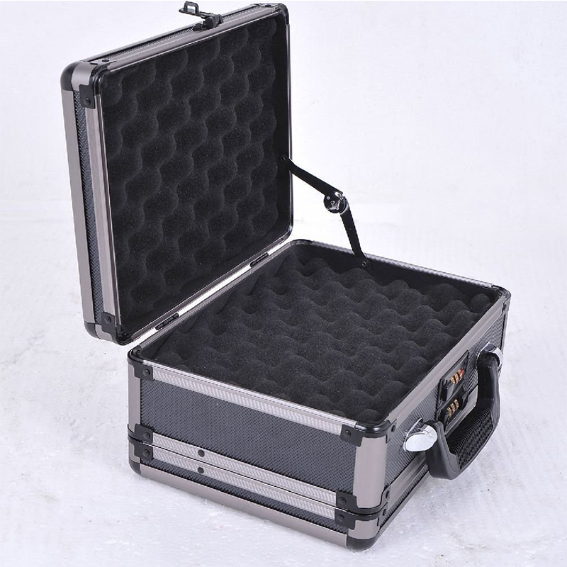 HandGun Case 2 Combination Lock Security Hard Carry Box With Double Sided Pistol
