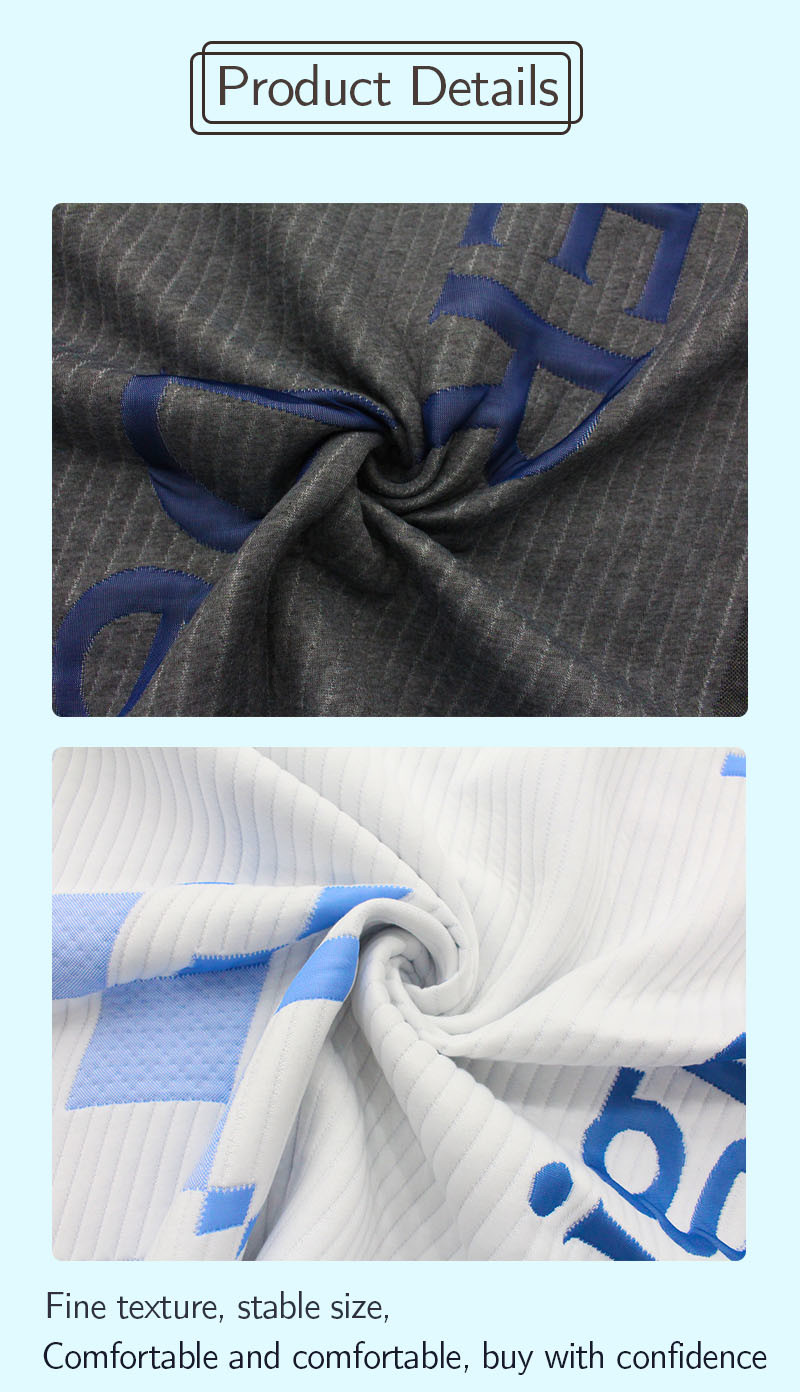 Knitted 90gsm Jacquard Mattress Fabric 100% Polyester AntiStatic
