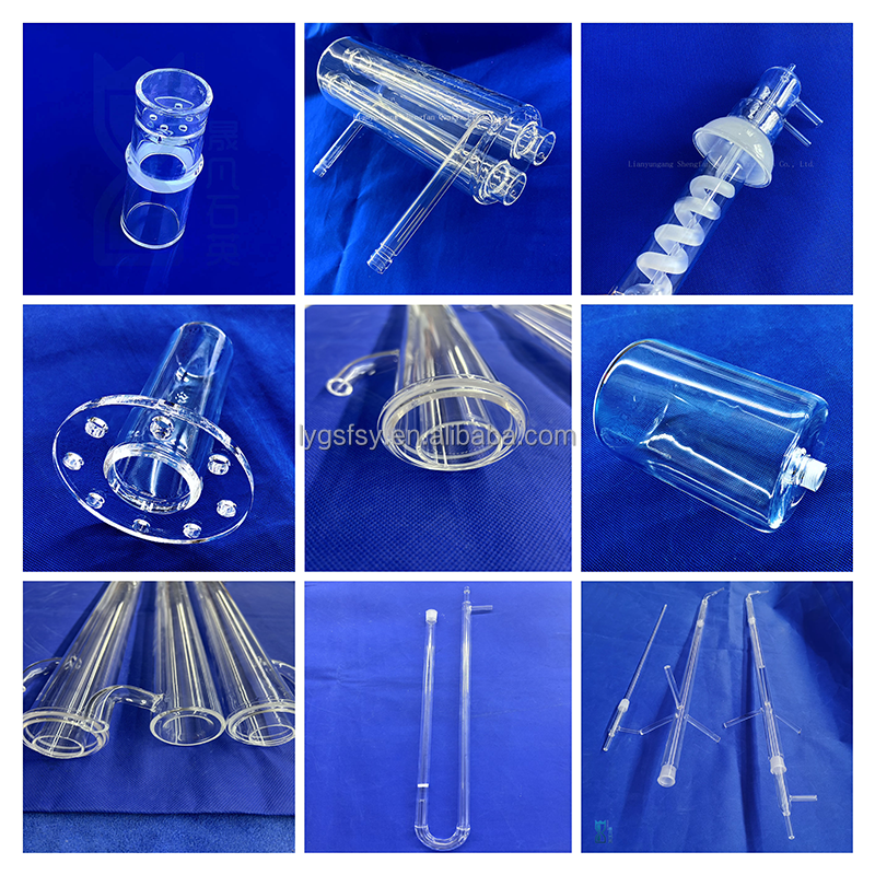 Factory Custom High Temperature And Corrosion Resistant Quartz Pipe End Perforated Sealing