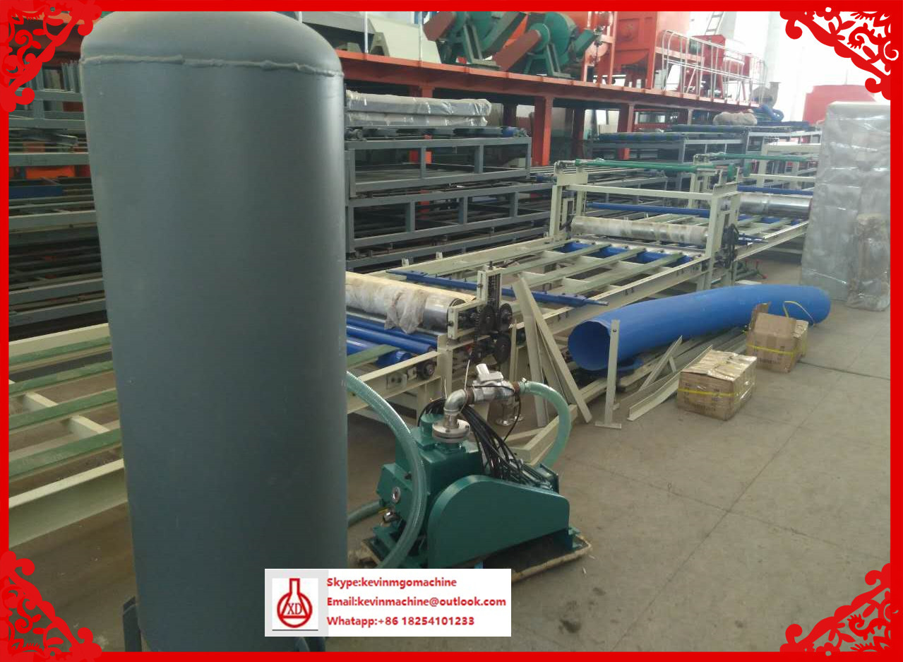 CE Magnesium Oxide Board Production Line with Fully Auto Mixing System and Cutting Saw