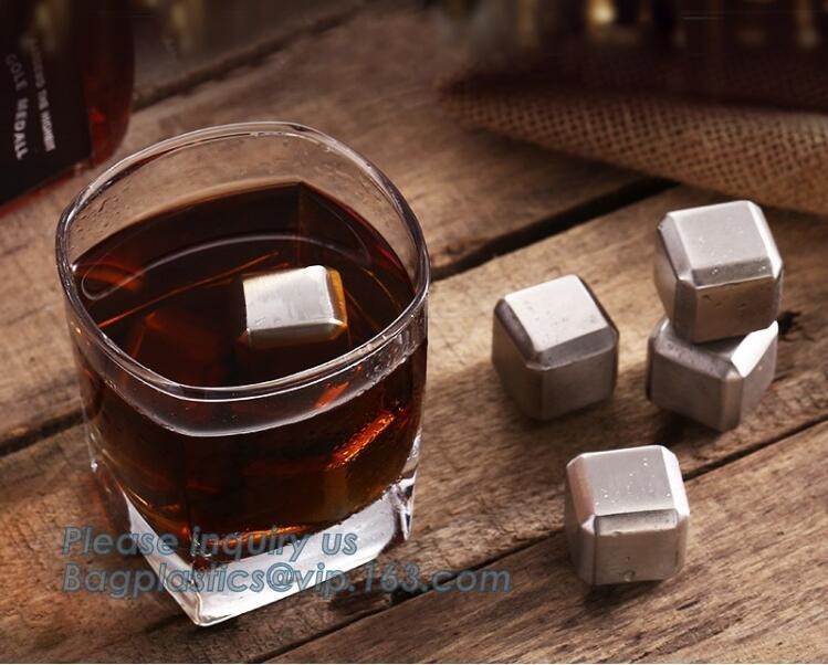 best chilling ice cubes for whiskey stainless steel whiskey stones with FDA, real dice ice cube whisky wine stone stainl