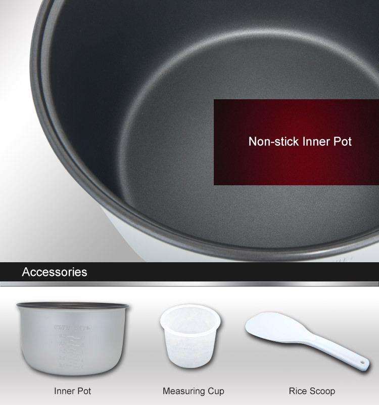 Commercial 13L Electronic Rice Cooker / Warmer Non - stick Inner Pot Extra Large Capacity of 40 People Servings