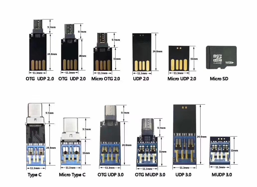16GB 32GB 64GB 128GB flash memory chips UDP 3.0 waterproof OEM ODM